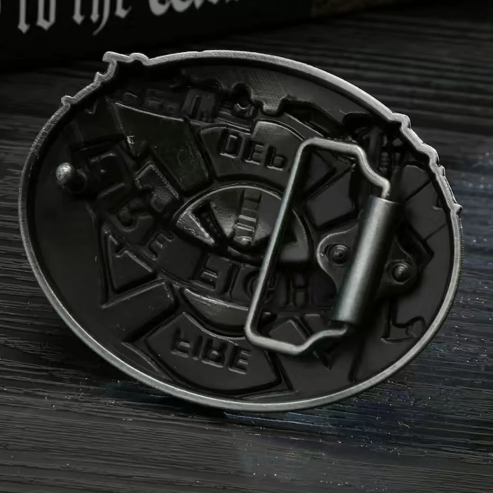 New firefighter fire department men's belt buckle